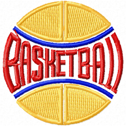 Basketball Embroidery Design 7 Basketball Embroidery Design 7